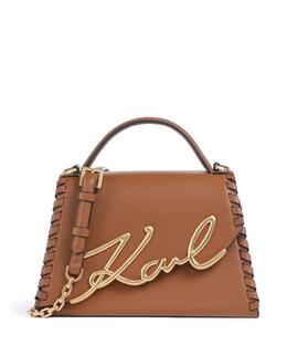 Сумка K/Signature 2.0 из зернистой коровьей кожи Karl Lagerfeld, коричневый a2w30005-1ur | braun