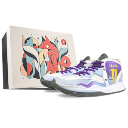 Nike Кроссовки баскетбольные Kyrie 8 Infinity противоскользящие износостойкие мидтоп унисекс бело-фиолетовые, цвет White dc9134-102(team40-11号sbox) | white