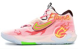 Nike Кроссовки баскетбольные мужские KD Trey 5 X с амортизацией, противоскользящие и износостойкие, мид-топ, бело-розовые, цвет White Pink dj7554-014（team241-篮球炽焰） | white pink