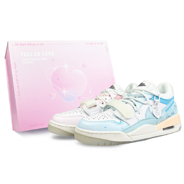 Jordan Наследие 312 противоскользящие износостойкие низкие винтажные баскетбольные кроссовки унисекс розовый синий, цвет Pink Blue hf3182-100(team40-无所畏惧的爱sbox) | pink blue