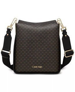 Регулируемая сумка через плечо Fay Mini Signature с магнитной застежкой сверху Calvin Klein, коричневый 18377077 | brown khk