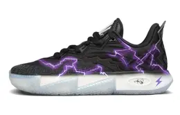 Anta Кроссовки баскетбольные мужские KAI 2 с амортизацией, износостойкостью и упругостью низкие черно-фиолетовые, цвет Black Purple 112521110s-2(team65-暗夜雷击紫男款) | black purple