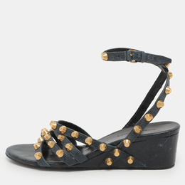 Balenciaga: Голубые сандалии 