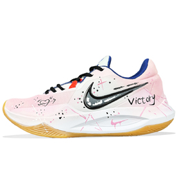 Nike Точность 6 Антискользящие износостойкие низкие баскетбольные кроссовки мужские розовые, цвет Pink hv1796-141(team667-胜利涂鸦) | pink