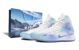 Баскетбольные кроссовки Hyperdunk X мужские, среднего размера, цвет белый/королевский синий/зеленый папоротник Nike ao7890-101(team253-北极星-box) | blue/white