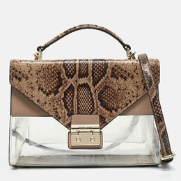 Michael Kors: Бежевая сумка на руку 