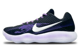 Баскетбольные кроссовки Hyperdunk 2017 мужские с низким верхом черного/фиолетового цвета Nike 897637-001(team65-黑豹武士) | black