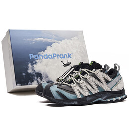 XA Pro 3D ADV Кроссовки для походов унисекс с низким верхом, черные/синие/белые Salomon 474779(teamh-男女款伞下苍穹s-box) | black/hyper royal/chrome