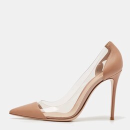 Gianvito Rossi: Бежевые туфли  Plexi