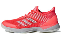 Теннисные кроссовки Adizero Ubersonic 3 женские с низким верхом, красные/белые Adidas cg6442