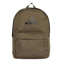 Рюкзак Adidas Classic 3 Bar Logo Backpack 'Olive Strata Black', оливкого-зеленый is7051 | olive green