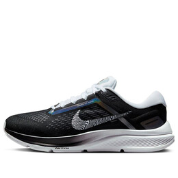 Кроссовки air zoom structure 24 Nike, черный dx9626-001 | black/white
