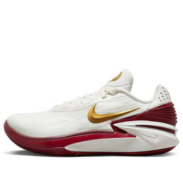 Кроссовки air zoom gt cut 2 Nike, белый fn0299-121 | summit white/metallic gold/university red/team red/coconut milk/night maroon