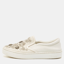 Dior: Белые мокасины 