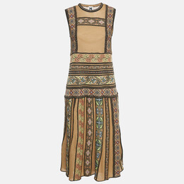 M Missoni: Коричневое платье 