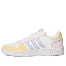 Кроссовки (WMNS) Adidas Neo Hoops 2.0 'White Yellow Pink', белый gy5903 | white/yellow/pink/purple
