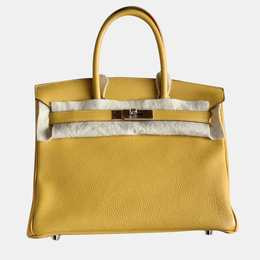 Hermes: Жёлтая сумка  Birkin 30
