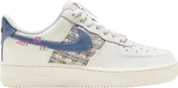 Nike Кроссовки Wmns Air Force 1 Low '07 LX 'Denim Bouclé', белый fj7740 141 | white