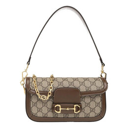 Сумка horsebit 1955 shoulder bag 'beige ebony' Gucci, бежевый 735178-92tcg-8563 | beige/ebony