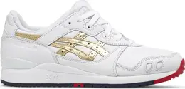 Кроссовки kith x gel lyte 3 og 'tokyo trio pack - super gold' Asics, белый 00021 | white