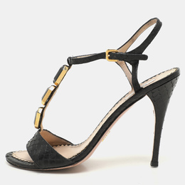 Prada: Чёрные сандалии 