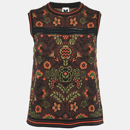 M Missoni: Бордовый топ 