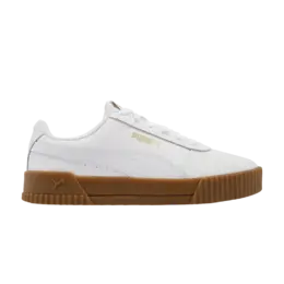 Кроссовки Wmns Carina Leather Puma, белый 370325 07 | white/white/gum