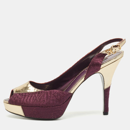 Louis Vuitton: Фиолетовые босоножки 