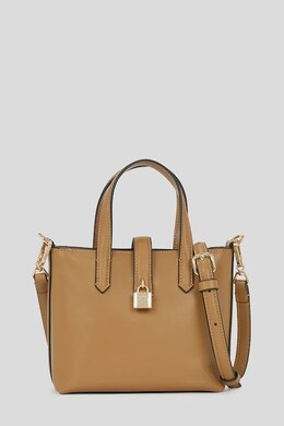 Кожаная сумка Karl Lagerfeld, коричневый a3w30151 | brązowy