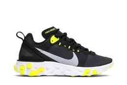 Кроссовки Nike Wmns React Element 55 'Black Volt', черный bq2728 001 | black