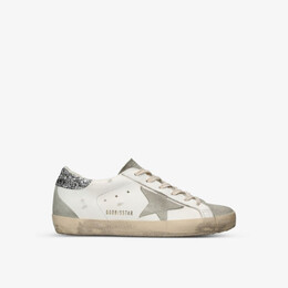 Кроссовки Super star 10273 из замши и кожи со звездами Golden Goose, белый r04180442 | white/oth
