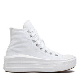Кеды Converse Ctas Move Hi 568498C White/Natural Ivory/Black, белый 272189 | blanco
