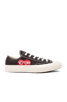 Низкие кеды Converse из плотной ткани с крупной эмблемой Comme des Garçons Play, черный cdes-uz13 | black