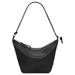 Хобо из кожи коровы Hammock, женская сумка через плечо черная Loewe a538g13x01-1100