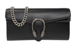 Gucci Дионис Кожаная Цепочка Сумка Клапан Сумка Через Плечо Женская Черная 731782-caaab-1163-珐琅扣
