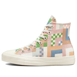 Кроссовки chuck taylor all star high 'crafted abstract stripes' Converse, белый 572702c | creamwhite/blue/multi-color
