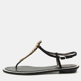 René Caovilla: Чёрные сандалии 