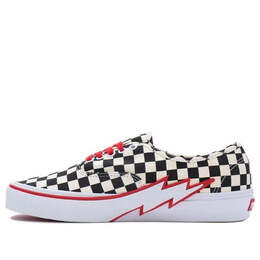 Кроссовки authentic bolt checkerboard 'black white' Vans, черный vn000bwcckk | black/white/red