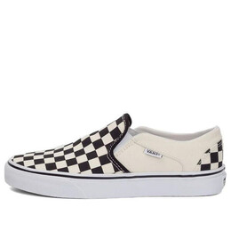 Кроссовки asher 'checkerboard black white' Vans, черный vn000vosapk | black and white