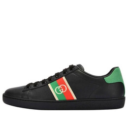 Кроссовки ace elastic web 'interlocking g - black' Gucci, черный 645767-1xgm0-1096 | black