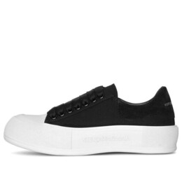 Кроссовки deck lace up plimsoll 'black white sole' Alexander McQueen, черный 654593w4pq11070 | black/white