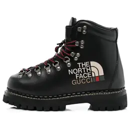 Кроссовки ankle boot x the north face 'black' Gucci, черный 655398-17u10-1000 | black/multi-color