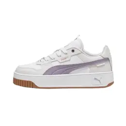 Кроссовки Puma Carina Street Skateboarding Shoes Women's Low-top White Purple Gray, белый/фиолетовый 397487-06 | white - light purple - gray