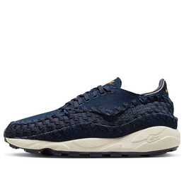 Кроссовки air footscape woven 'dark denim' Nike, синий hf1759-400 | denim/obsidian/coconut milk/wheat gold