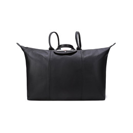EU Collaboration Le Pliage Cuir Дорожная Сумка из Овчины Большая Женская Черная Longchamp 10132eua001