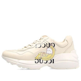 Кроссовки bananya x rhyton 'white yellow' Gucci, белый 659408-2sh00-9522 | white/yellow