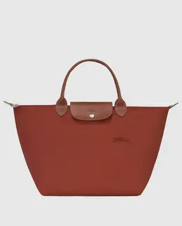 Зеленая сумка Le Pliage с застежкой-молнией Longchamp, коричневый 3597922673650 | marrón
