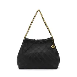 Сумка-хобо с логотипом черная Tory Burch 154572-001