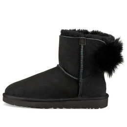 Кроссовки fluff bow mini fleece lined black Ugg, черный 1094967-blk | black