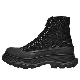Кроссовки tread slick glitter high-top 'black' Alexander McQueen, черный 666806w4jf41000 | black